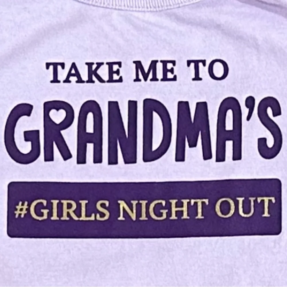 💞 New Baby / Infant Size 0-3 Months Purple “Take Me To Grandma’s…” Onesie